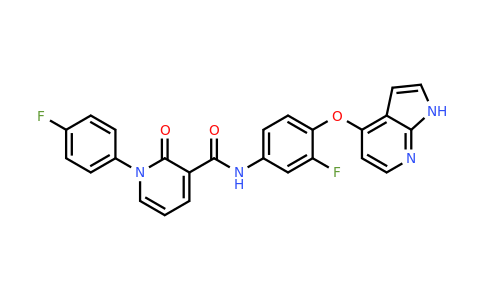 888719-03-7 | N-(4-((1H-Pyrrolo[2,3-b]pyridin-4-yl)oxy)-3-fluorophenyl)-1-(4-fluorophenyl)-2-oxo-1,2-dihydropyridine-3-carboxamide