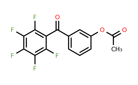 890099-26-0 | 3-Acetoxy-2',3',4',5',6'-pentafluorobenzophenone