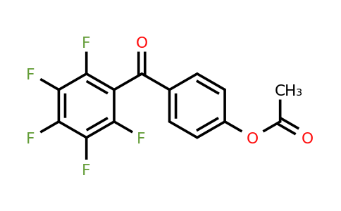 890100-41-1 | 4-Acetoxy-2',3',4',5',6'-pentafluorobenzophenone