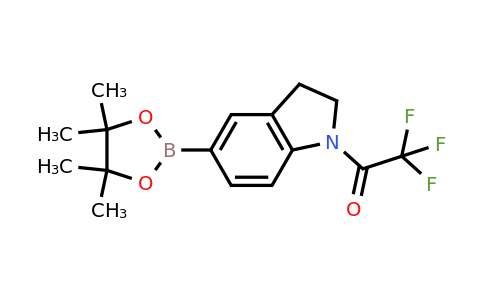 897374-18-4 | 2,2,2-Trifluoro-1-(5-(4,4,5,5-tetramethyl-1,3,2-dioxaborolan-2-yl)indolin-1-yl)ethan-1-one