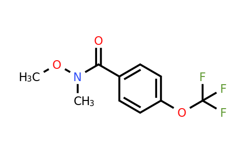 897656-36-9 | N-Methoxy-N-methyl-4-(trifluoromethoxy)benzamide