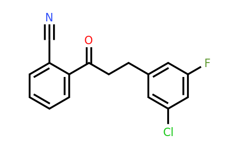 898750-22-6 | 3-(3-Chloro-5-fluorophenyl)-2'-cyanopropiophenone
