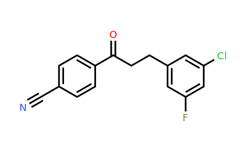 898750-28-2 | 3-(3-Chloro-5-fluorophenyl)-4'-cyanopropiophenone