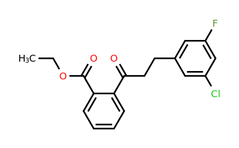 898750-31-7 | 2'-Carboethoxy-3-(3-chloro-5-fluorophenyl)propiophenone