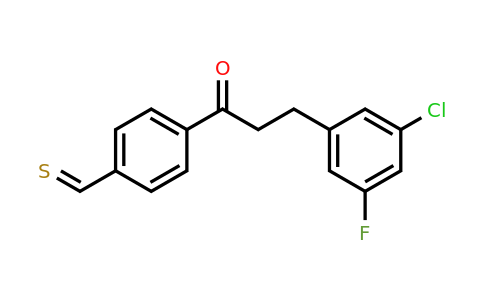 898750-43-1 | 3-(3-Chloro-5-fluorophenyl)-4'-thiomethylpropiophenone