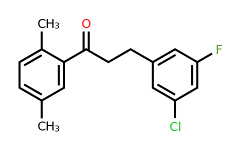 898750-70-4 | 3-(3-Chloro-5-fluorophenyl)-2',5'-dimethylpropiophenone