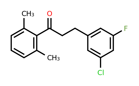898750-73-7 | 3-(3-Chloro-5-fluorophenyl)-2',6'-dimethylpropiophenone