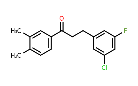 898750-76-0 | 3-(3-Chloro-5-fluorophenyl)-3',4'-dimethylpropiophenone