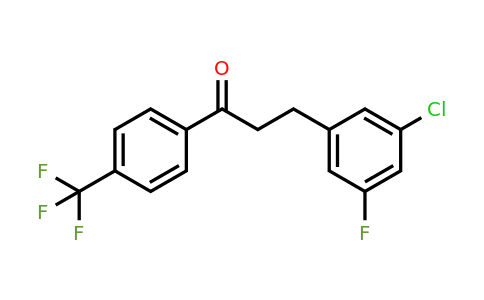 898751-04-7 | 3-(3-Chloro-5-fluorophenyl)-4'-trifluoromethylpropiophenone
