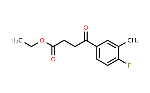 898752-61-9 | Ethyl 4-(4-fluoro-3-methylphenyl)-4-oxobutyrate