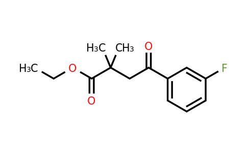 898753-65-6 | Ethyl 2,2-dimethyl-4-(3-fluorophenyl)-4-oxobutyrate