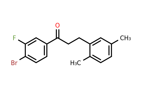 898753-66-7 | 4'-Bromo-3-(2,5-dimethylphenyl)-3'-fluoropropiophenone