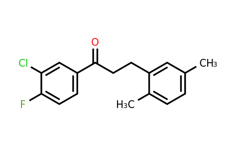 898753-72-5 | 3'-Chloro-3-(2,5-dimethylphenyl)-4'-fluoropropiophenone