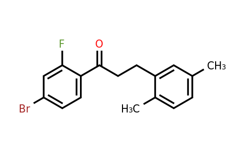 898753-88-3 | 4'-Bromo-3-(2,5-dimethylphenyl)-2'-fluoropropiophenone
