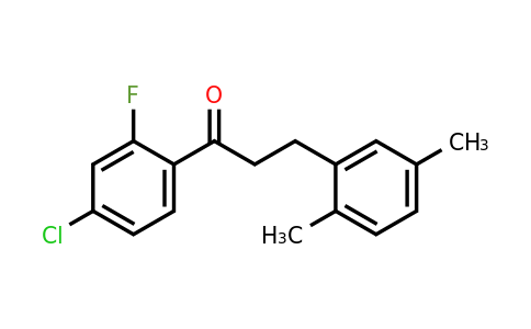 898753-94-1 | 4'-Chloro-3-(2,5-dimethylphenyl)-2'-fluoropropiophenone
