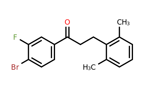 898754-94-4 | 4'-Bromo-3-(2,6-dimethylphenyl)-3'-fluoropropiophenone
