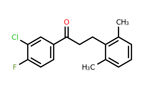 898754-98-8 | 3'-Chloro-3-(2,6-dimethylphenyl)-4'-fluoropropiophenone