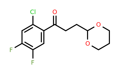 898757-29-4 | 2'-Chloro-4',5'-difluoro-3-(1,3-dioxan-2-yl)-propiophenone