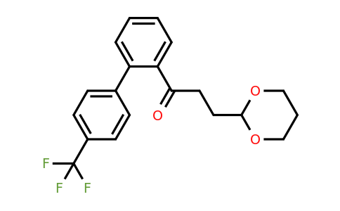 898757-56-7 | 3-(1,3-Dioxan-2-yl)-2'-[(4-trifluoromethyl)phenyl]propiophenone