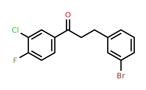898760-42-4 | 3-(3-Bromophenyl)-1-(3-chloro-4-fluorophenyl)propan-1-one