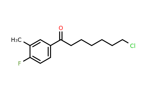 898761-10-9 | 7-Chloro-1-(4-fluoro-3-methylphenyl)-1-oxoheptane