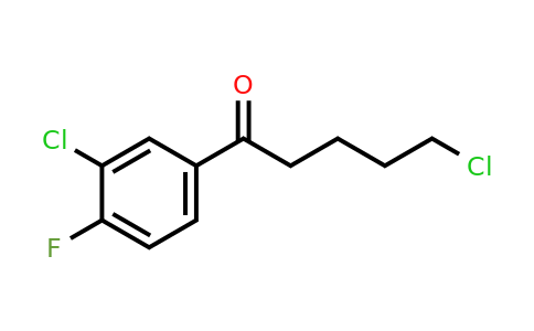 898761-15-4 | 5-Chloro-1-(3-chloro-4-fluorophenyl)-1-oxopentane