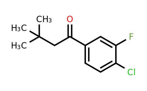 898764-64-2 | 4'-Chloro-3,3-dimethyl-3'-fluorobutyrophenone