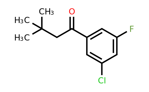 898764-80-2 | 3'-Chloro-3,3-dimethyl-5'-fluorobutyrophenone