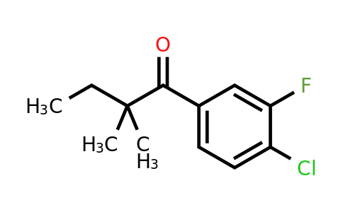 898765-70-3 | 4'-Chloro-2,2-dimethyl-3'-fluorobutyrophenone