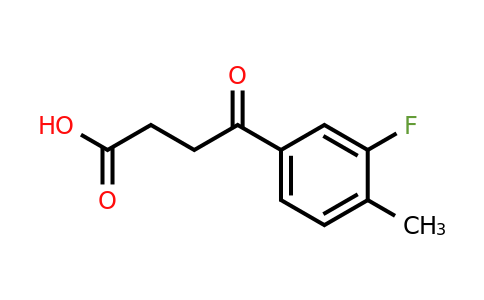 898765-91-8 | 4-(3-Fluoro-4-methylphenyl)-4-oxobutyric acid