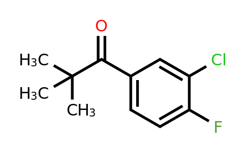 898766-33-1 | 3'-Chloro-2,2-dimethyl-4'-fluoropropiophenone