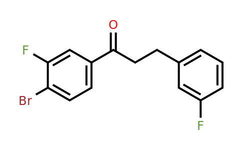 898767-23-2 | 4'-Bromo-3'-fluoro-3-(3-fluorophenyl)propiophenone