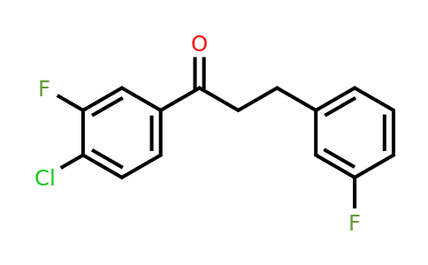 898767-26-5 | 4'-Chloro-3'-fluoro-3-(3-fluorophenyl)propiophenone