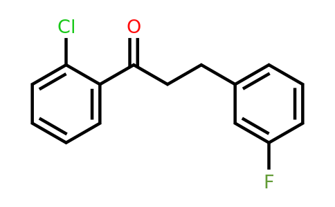 898767-32-3 | 2'-Chloro-3-(3-fluorophenyl)propiophenone