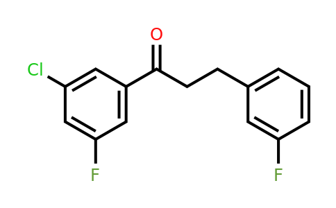 898767-53-8 | 3'-Chloro-5'-fluoro-3-(3-fluorophenyl)propiophenone