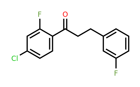 898767-55-0 | 4'-Chloro-2'-fluoro-3-(3-fluorophenyl)propiophenone