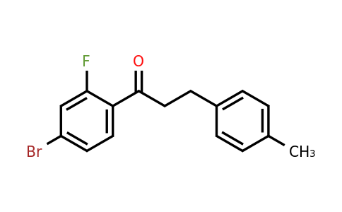 898769-07-8 | 4'-Bromo-2'-fluoro-3-(4-methylphenyl)propiophenone