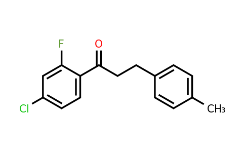 898769-16-9 | 4'-Chloro-2'-fluoro-3-(4-methylphenyl)propiophenone