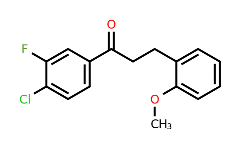 898770-15-5 | 4'-Chloro-3'-fluoro-3-(2-methoxyphenyl)propiophenone