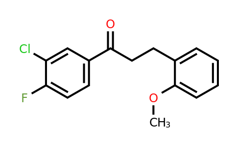 898770-18-8 | 3'-Chloro-4'-fluoro-3-(2-methoxyphenyl)propiophenone