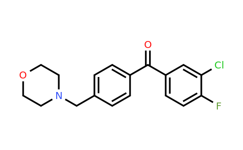 898770-26-8 | 3-Chloro-4-fluoro-4'-morpholinomethyl benzophenone
