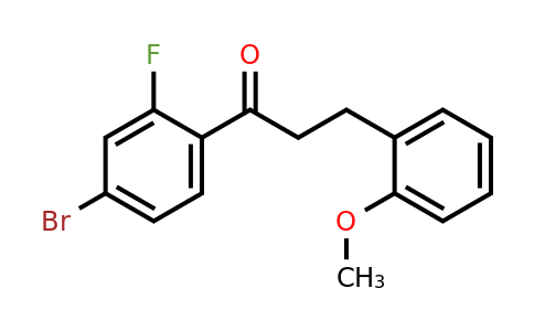 898770-36-0 | 4'-Bromo-2'-fluoro-3-(2-methoxyphenyl)propiophenone