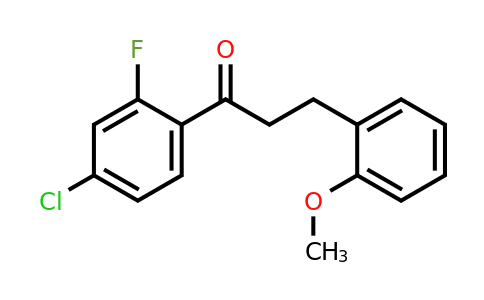 898770-45-1 | 4'-Chloro-2'-fluoro-3-(2-methoxyphenyl)propiophenone