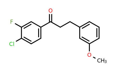 898774-88-4 | 4'-Chloro-3'-fluoro-3-(3-methoxyphenyl)propiophenone