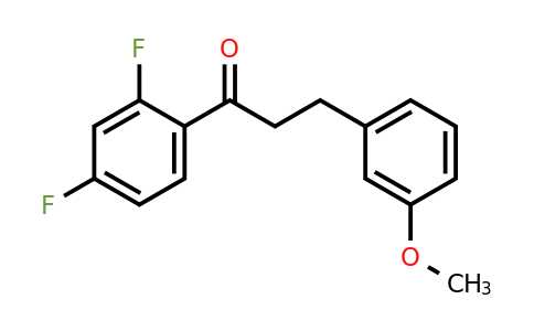 898775-28-5 | 2',4'-Difluoro-3-(3-methoxyphenyl)propiophenone