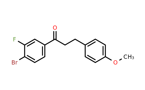 898775-92-3 | 4'-Bromo-3'-fluoro-3-(4-methoxyphenyl)propiophenone