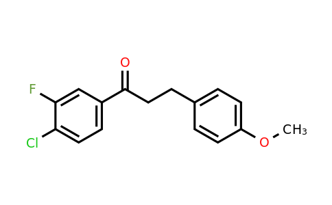 898775-94-5 | 4'-Chloro-3'-fluoro-3-(4-methoxyphenyl)propiophenone