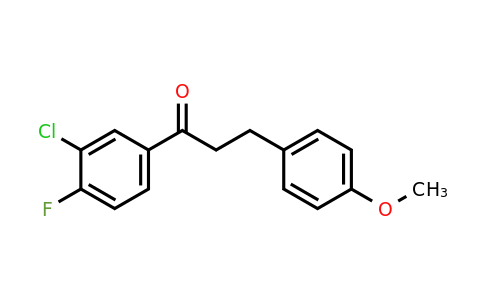 898775-96-7 | 3'-Chloro-4'-fluoro-3-(4-methoxyphenyl)propiophenone