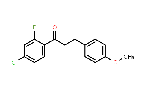 898776-19-7 | 4'-Chloro-2'-fluoro-3-(4-methoxyphenyl)propiophenone