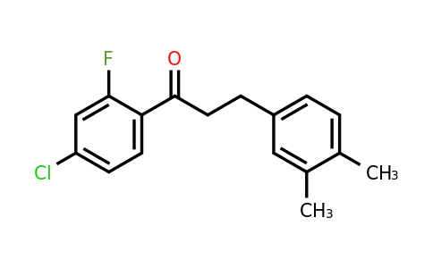 898779-73-2 | 4'-Chloro-3-(3,4-dimethylphenyl)-2'-fluoropropiophenone